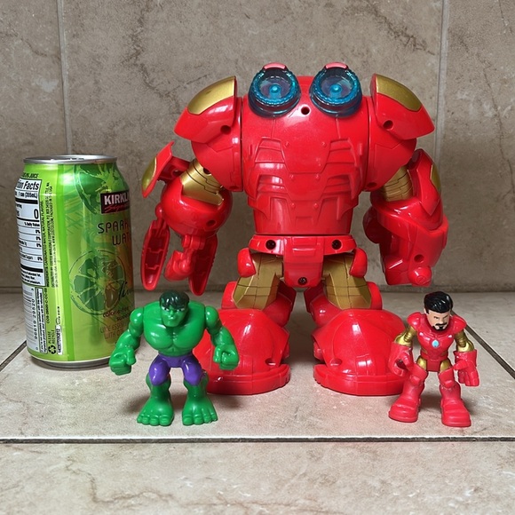 2014 Playskool Heroes Marvel SuperHero Adventures Stark Tech Armor Action Figure - Picture 3 of 3